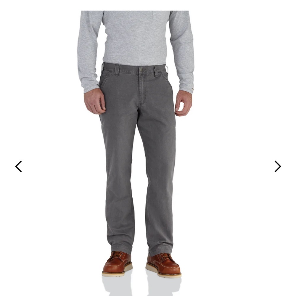 Carhartt Gray Rugged flex relaxed fit canvas work pant grey 32x34